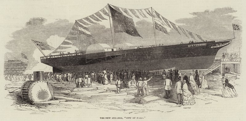 De Nieuwe Stoomboot, City of Paris door Edwin Weedon