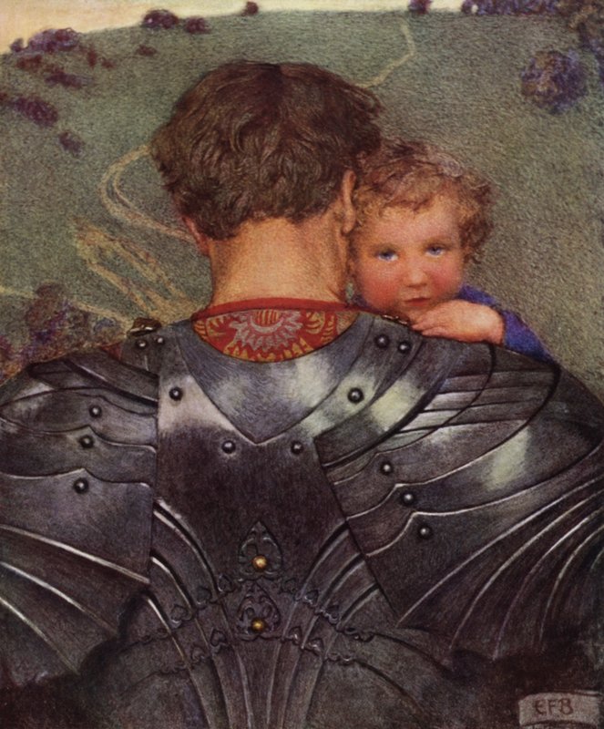 Hoewel een leeuw in het veld, Een lam in beurt zul je hem vinden door Eleanor Fortescue Brickdale