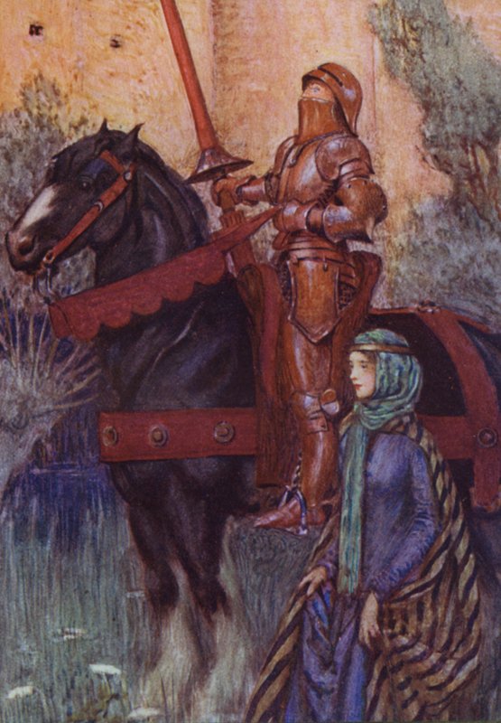 Illustratie voor Idylls Of The King van Alfred Lord Tennyson door Eleanor Fortescue Brickdale
