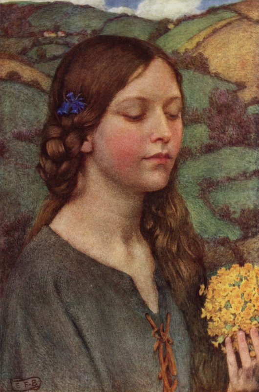 Wie is Silvia? Wat is zij, dat al onze herders haar prijzen? door Eleanor Fortescue Brickdale