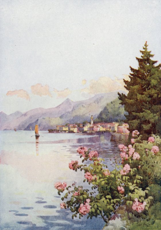 Bellagio vanuit de Villa Melzi, Lago di Como door Ella Du Cane