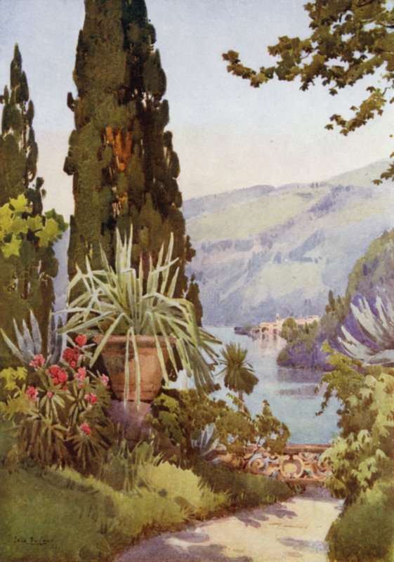 In de Tuin van de Villa Arconati, Lago di Como door Ella Du Cane