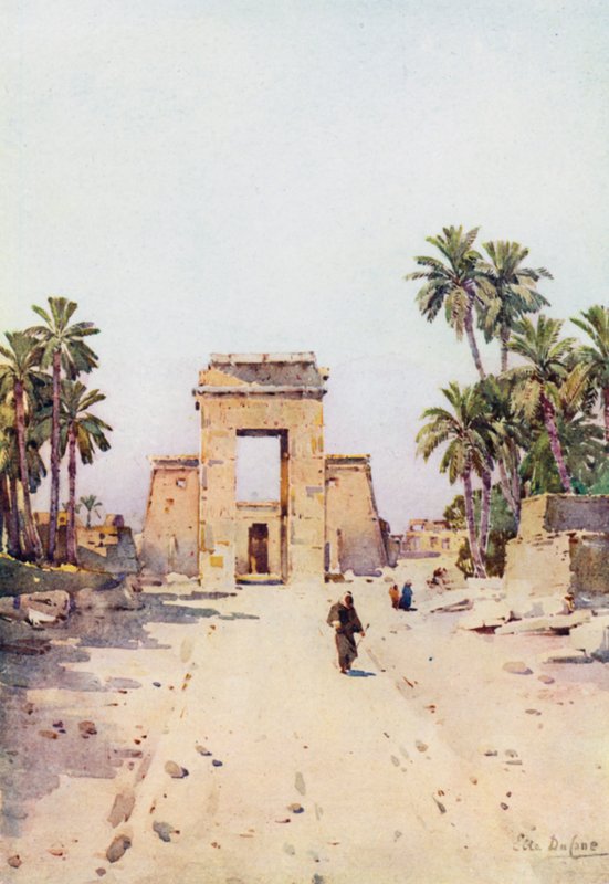 De Poort van Euergetes, Karnak door Ella Du Cane