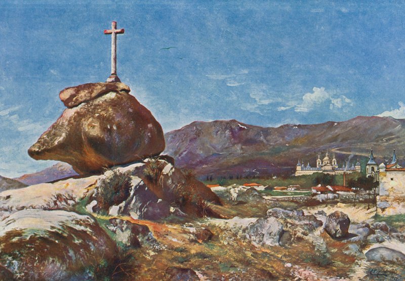 El Escorial: La Cruz de la Horca door Emilio Poy Dalmau