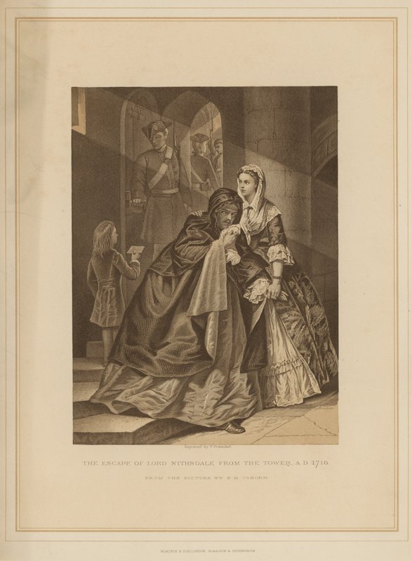 De ontsnapping van Lord Nithsdale uit de Tower of London door Emily Mary Osborn