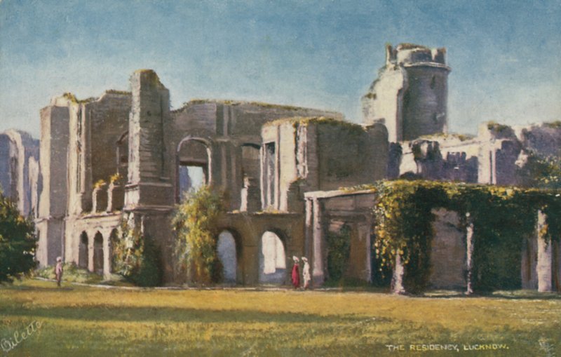 De Britse Residentie, Lucknow, India door English Photographer