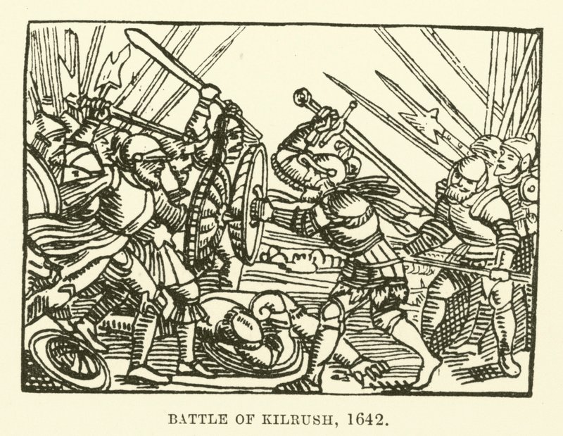 Slag bij Kilrush, 1642 door English School