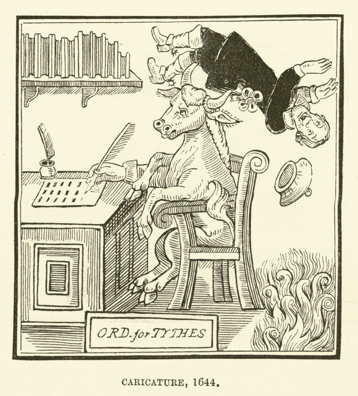 Karikatuur, 1644 door English School
