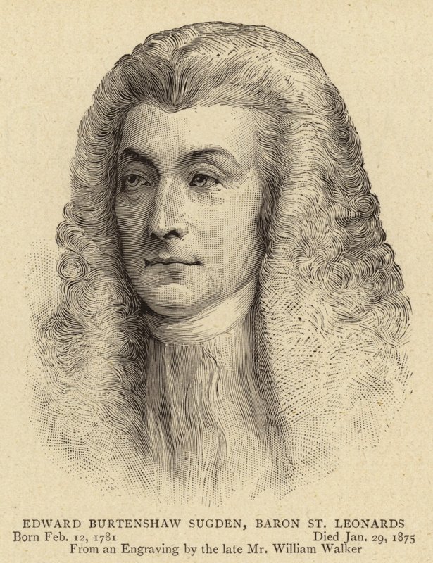 Edward Burtenshaw Sugden, Baron St Leonards door English School