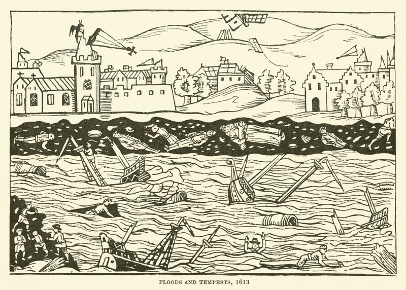 Overstromingen en stormen, 1613 door English School