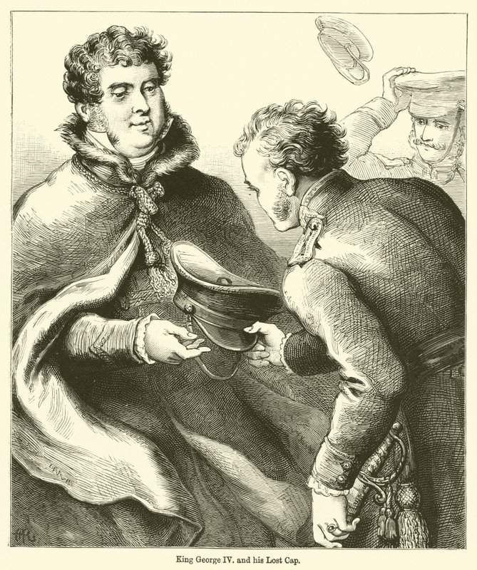 Koning George IV en zijn verloren pet door English School