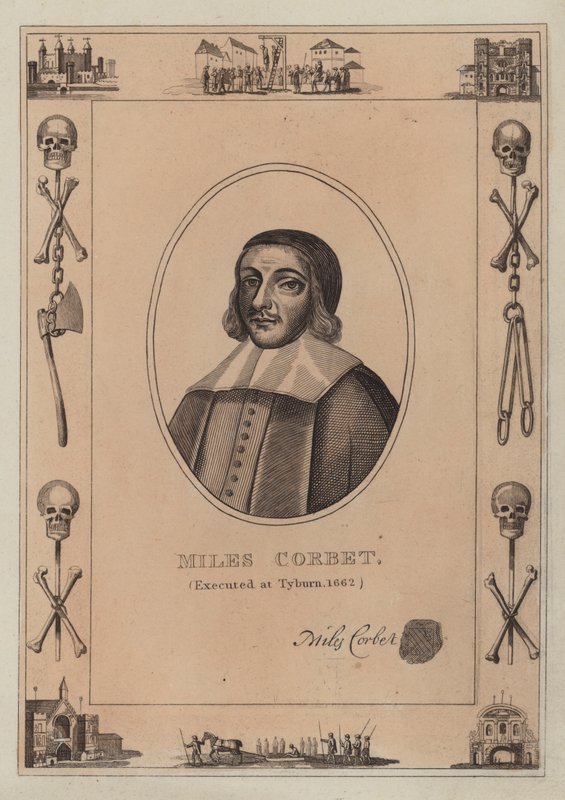 Miles Corbet, geëxecuteerd op Tyburn, 1662 door English School