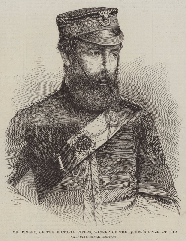 Mr Pixley, van de Victoria Rifles, Winnaar van de Koningin