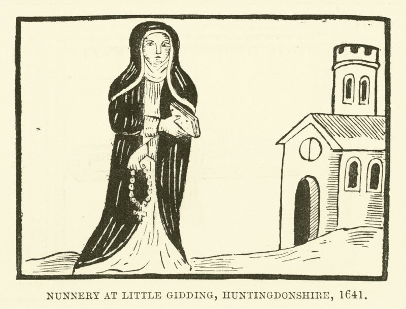 Klooster in Little Gidding, Huntingdonshire, 1641 door English School