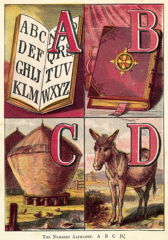 Het Kinderalfabet, A, B, C, D door English School