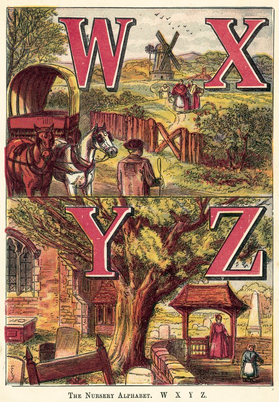 Het Kinderalfabet, W, X, Y, Z door English School