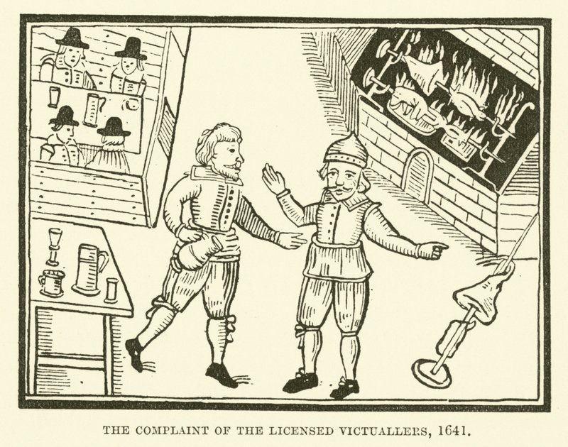 De klacht van de gelicentieerde herbergiers, 1641 door English School