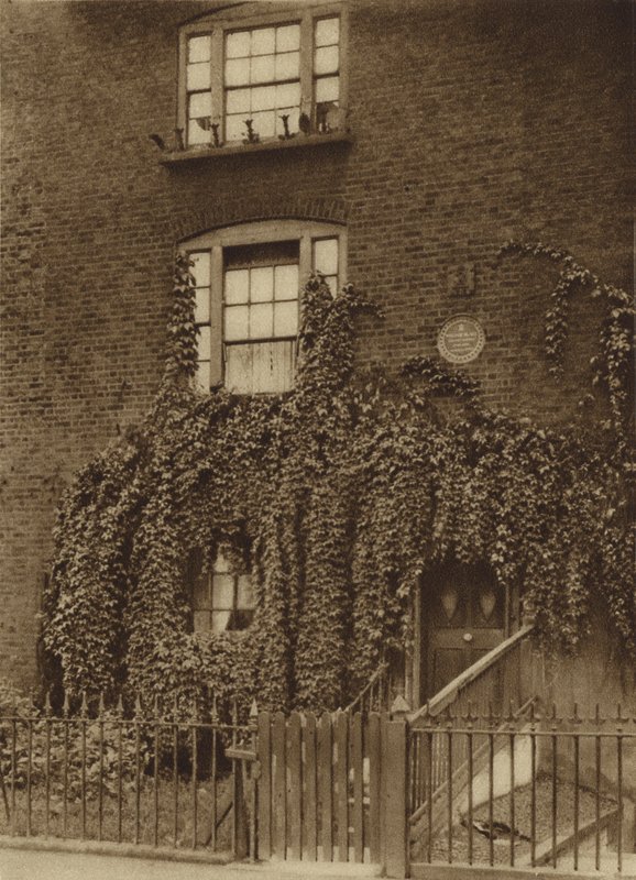 23 Hercules Road, Lambeth, huis van William Blake van 1793 tot 1796 (zw/w foto) door English Photographer