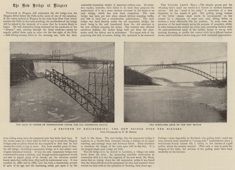 Een triomf van techniek, de nieuwe brug over de Niagara door English Photographer