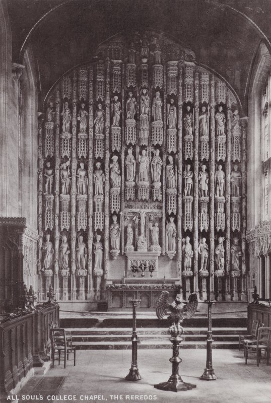 All Souls College Kapel, Het Reredos door English Photographer