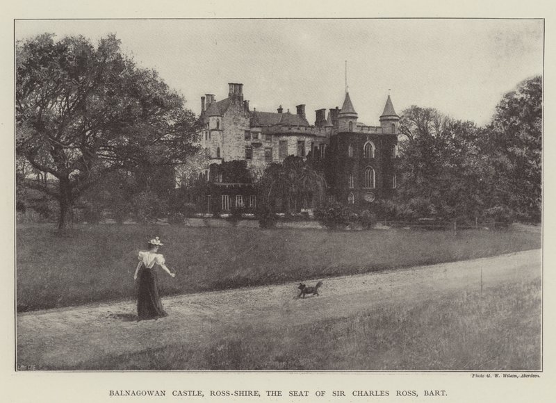 Balnagowan Kasteel, Ross-Shire, de Residentie van Sir Charles Ross, Baronet door English Photographer