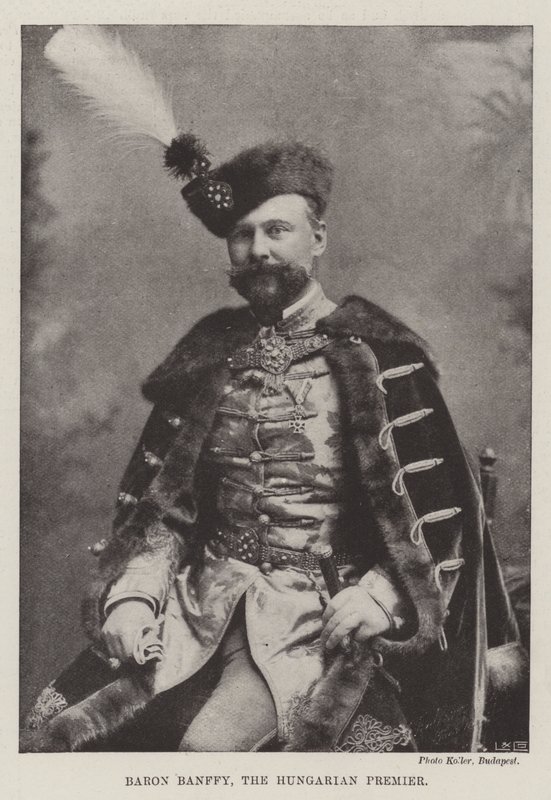 Baron Banffy, de Hongaarse premier door English Photographer