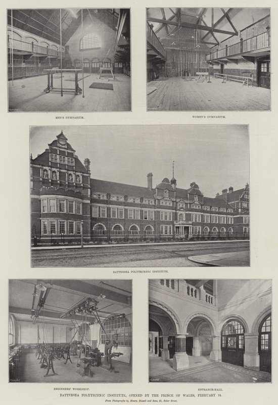 Battersea Polytechnic Institute, geopend door de Prins van Wales, 24 februari door English Photographer