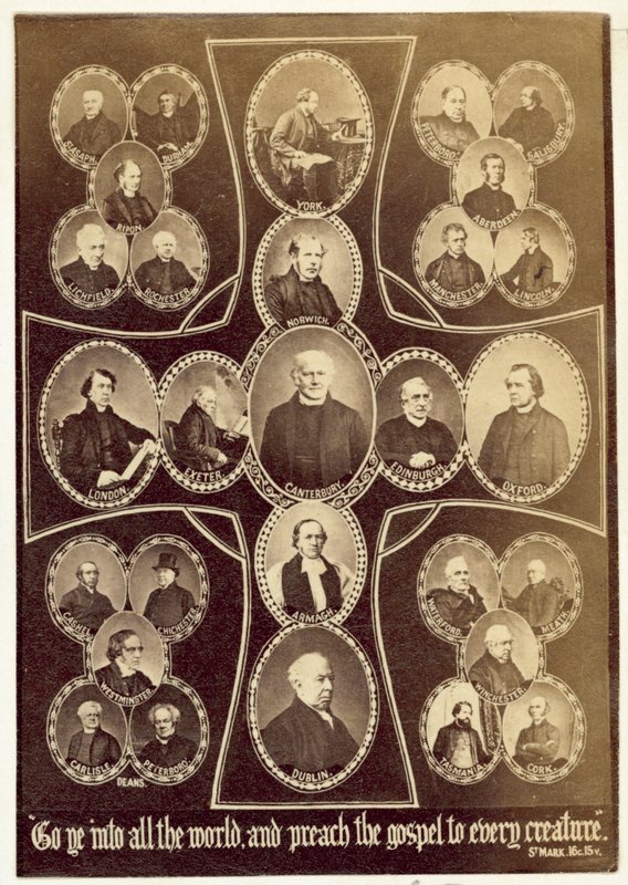 Bisschoppen van Groot-Brittannië en het Britse Rijk (zw/w foto) door English Photographer