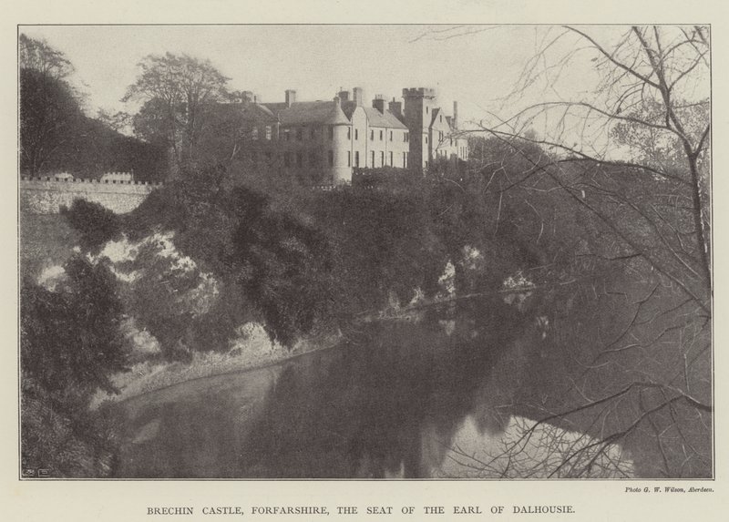 Brechin Kasteel, Forfarshire, de Residentie van de Graaf van Dalhousie door English Photographer