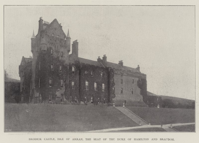 Brodick Castle, Isle of Arran, de zetel van de hertog van Hamilton en Brandon door English Photographer