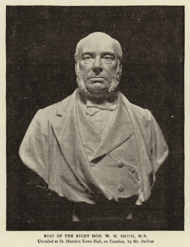 Borstbeeld van de Eerwaarde W H Smith, MP door English Photographer