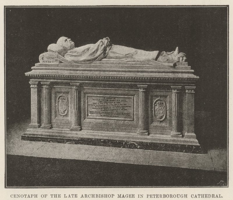 Cenotaaf van wijlen aartsbisschop Magee in de kathedraal van Peterborough door English Photographer