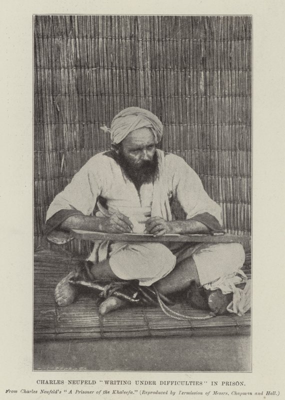 Charles Neufeld schrijft onder moeilijke omstandigheden in de gevangenis door English Photographer