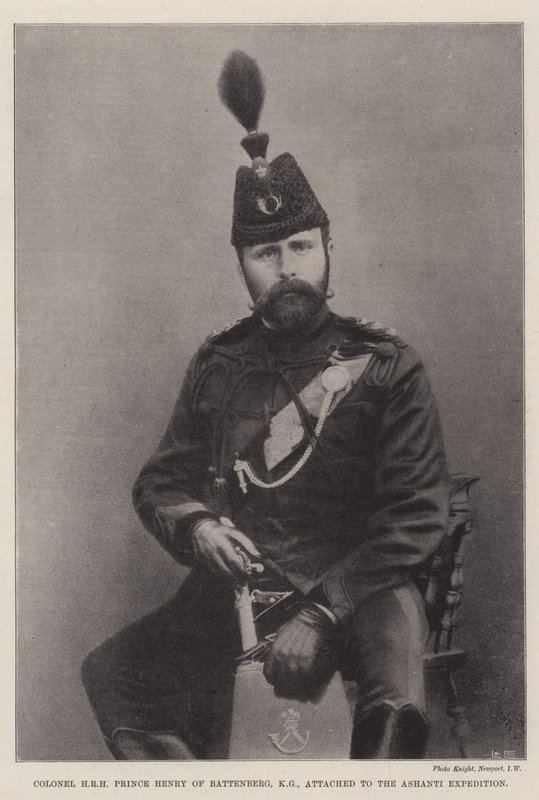 Kolonel ZKH Prins Hendrik van Battenberg, KG, verbonden aan de Ashanti-expeditie door English Photographer