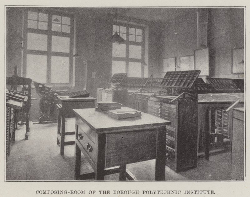 Zetterij van het Borough Polytechnic Institute door English Photographer