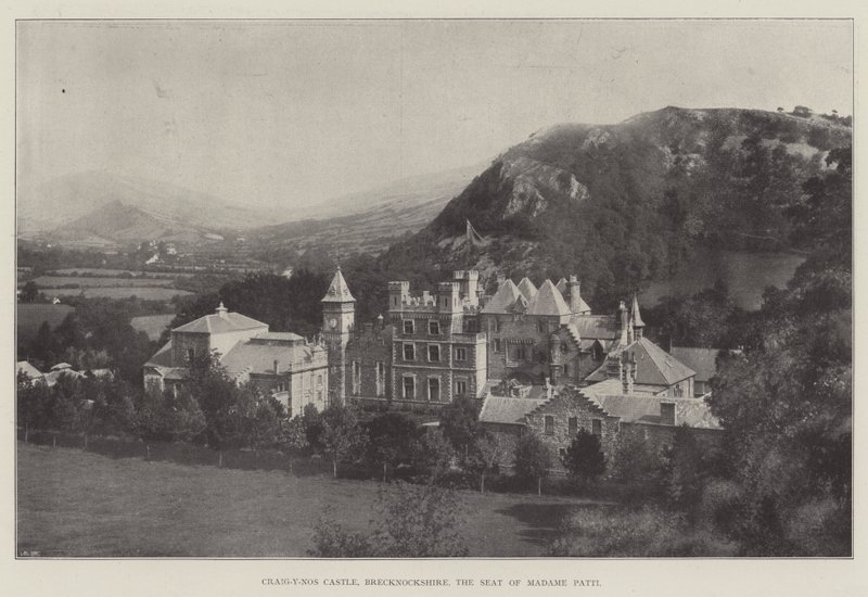 Craig-y-Nos Castle, Brecknockshire, de zetel van Madame Patti door English Photographer