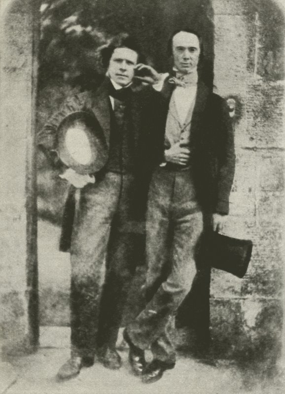 David Octavius Hill (links) en W B Johnstone, een directeur van de Schotse Nationale Galerie door English Photographer