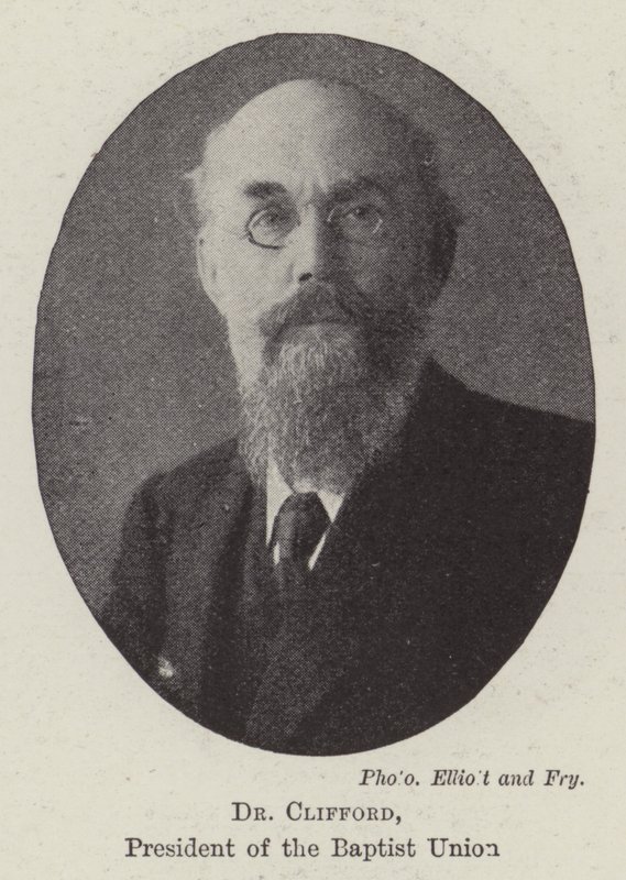 Dr Clifford, voorzitter van de Baptistenunie door English Photographer