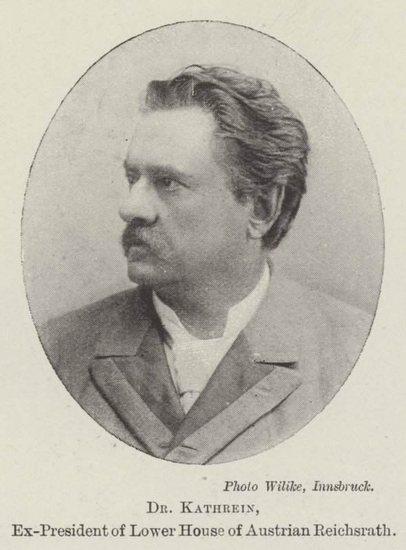 Dr. Kathrein, ex-voorzitter van het lagerhuis van de Oostenrijkse Reichsrath door English Photographer