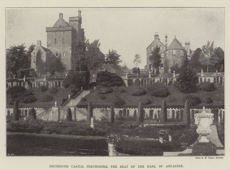 Drummond Kasteel, Perthshire, de Residentie van de Graaf van Ancaster door English Photographer
