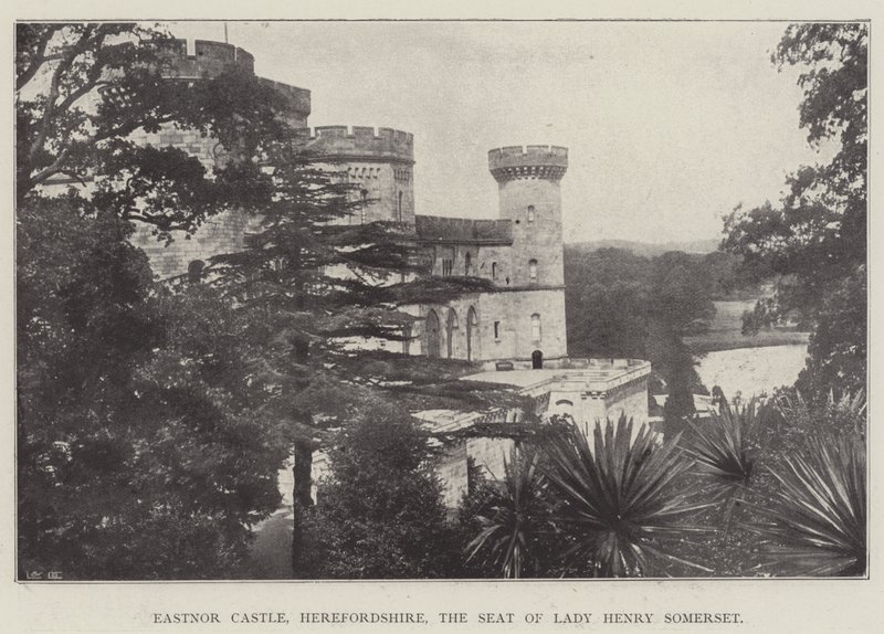 Eastnor Castle, Herefordshire, de zetel van Lady Henry Somerset door English Photographer