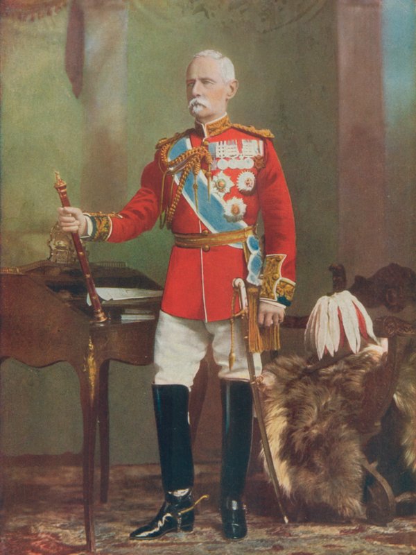 Veldmaarschalk Lord Roberts. Veldmaarschalk bevelhebber van de strijdkrachten in Zuid-Afrika door English Photographer