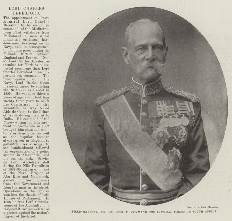 Veldmaarschalk Lord Roberts, om het Keizerlijke Leger in Zuid-Afrika te Commanderen door English Photographer