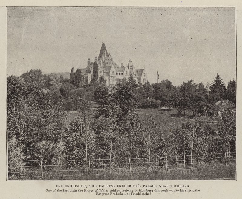 Friedrichshof, het paleis van keizerin Frederick nabij Homburg door English Photographer
