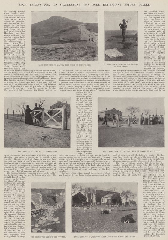 Van Laings Nek naar Standerton, de Boeren terugtocht voor Buller door English Photographer