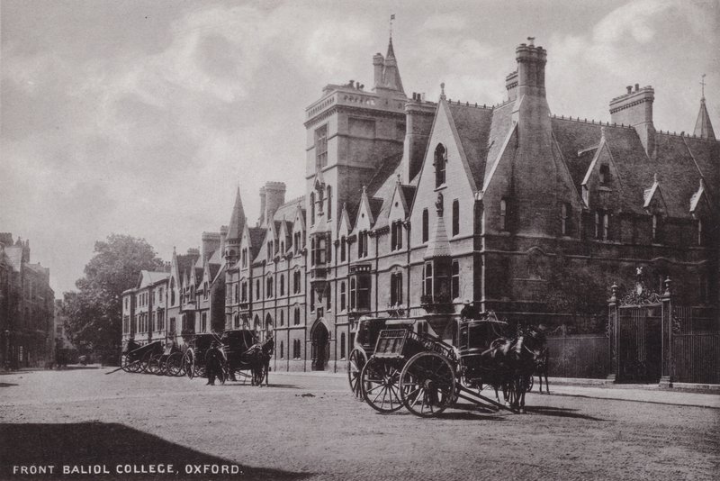 Voorkant Baliol College, Oxford door English Photographer