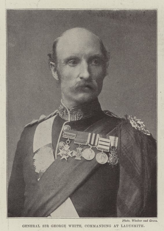 Generaal Sir George White, bevelhebber in Ladysmith door English Photographer