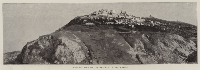 Algemeen overzicht van de Republiek San Marino door English Photographer