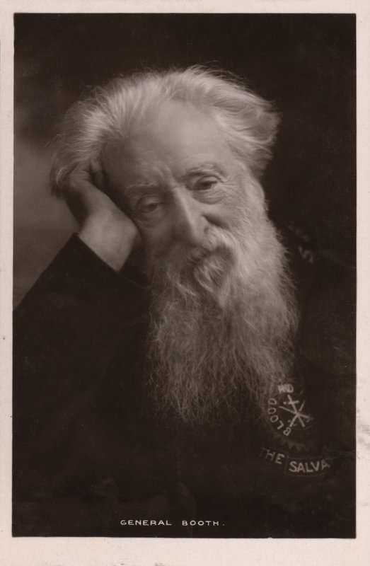 Generaal William Booth, oprichter van het Leger des Heils (zwart-wit foto) door English Photographer