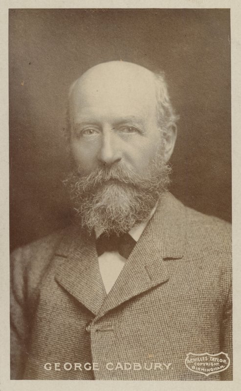 George Cadbury (1839-1922), Engelse chocoladefabrikant en campagnevoerder voor sociale kwesties door English Photographer